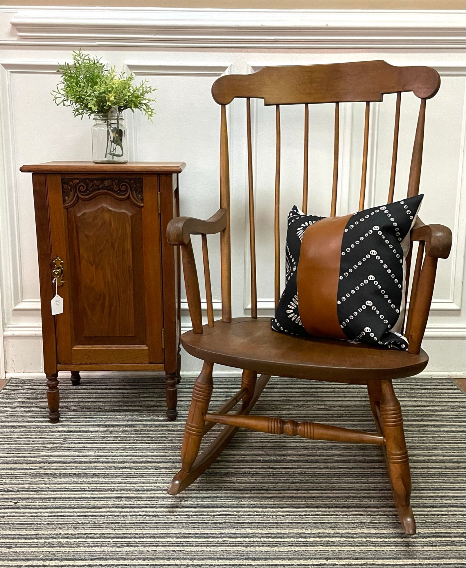 Solid Wood Vintage Nichols and Stone Rocking Chair