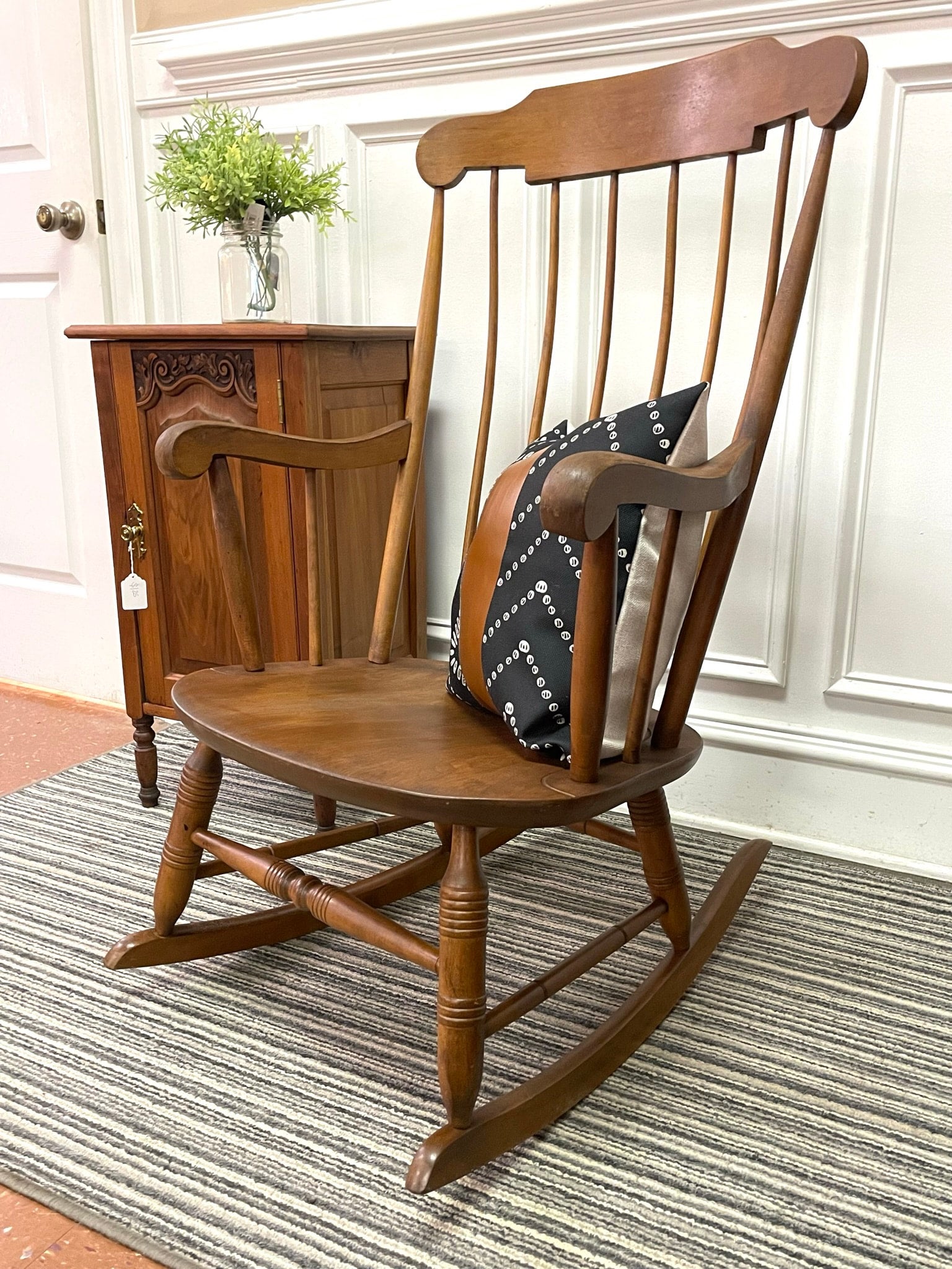 Solid Wood Vintage Nichols and Stone Rocking Chair